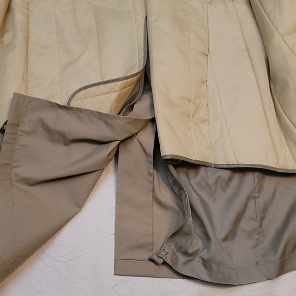 Vintage Oleg Cassini trench coat tan khaki 44 Reg - Picture 9 of 12